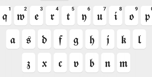 fonts type fonts keyboard cover