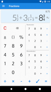 Fractions – calculate and compare (PRO) 2.10 Apk for Android 1