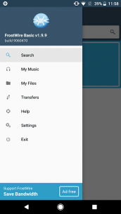 FrostWire: Torrent Downloader & Music Player 2.1.5 Apk for Android 1