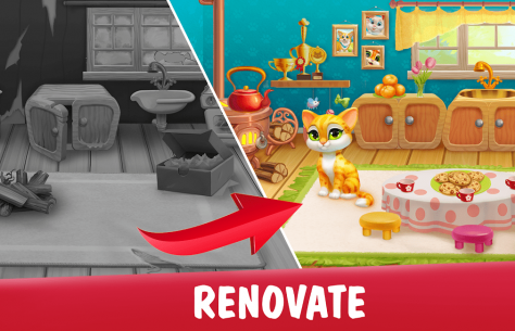 Garden Pets: Match-3 Dog & Cat Home Decorate 1.36 Apk + Mod for Android 1