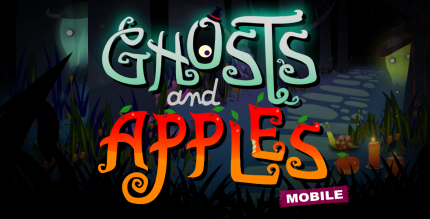 ghosts and apples mobile cover