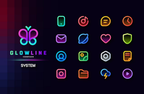 GlowLine Icon Pack 3.2 Apk for Android 2