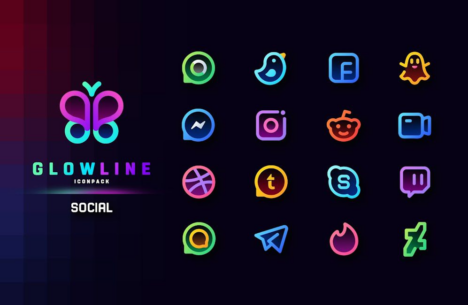 GlowLine Icon Pack 3.2 Apk for Android 3