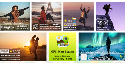 gps map stamp cover