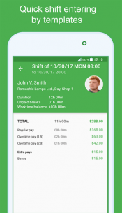 Green Timesheet – shift work log and payroll app (PRO) 1.27 Apk for Android 5