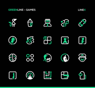 GreenLine Icon Pack : LineX 5.4 Apk for Android 3