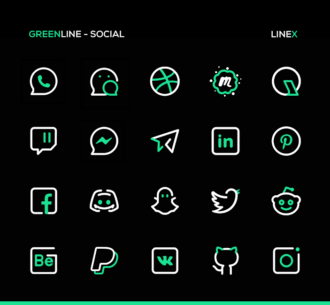 GreenLine Icon Pack : LineX 5.4 Apk for Android 5
