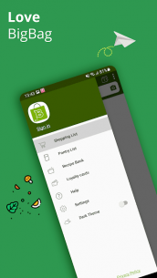 Shopping list one-handed easy: BigBag Pro 11.6 Apk for Android 1