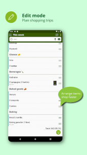 Shopping list one-handed easy: BigBag Pro 11.6 Apk for Android 3
