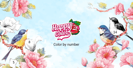 happy color color by number cover