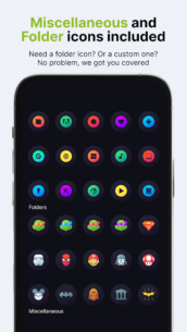 Hera Dark: Circle Icon Pack 6.7.5 Apk for Android 5