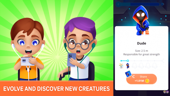 Human Evolution Clicker: Tap and Evolve Life Forms 1.8.9 Apk + Mod for Android 1