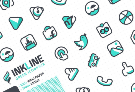 InkLine Green Iconpack 1.6 Apk for Android 1