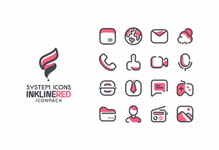 InkLine Red Iconpack 1.6 Apk for Android 1