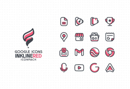 InkLine Red Iconpack 1.6 Apk for Android 2