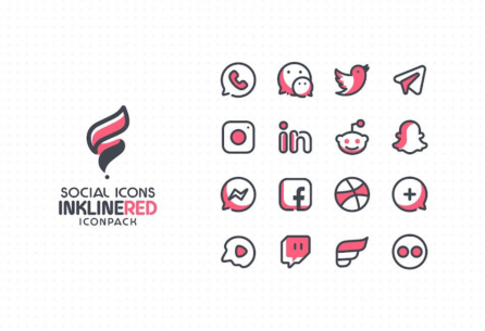 InkLine Red Iconpack 1.6 Apk for Android 3