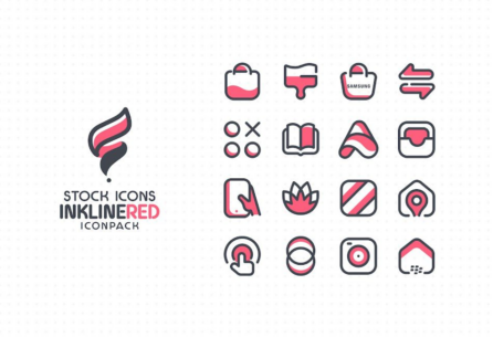 InkLine Red Iconpack 1.6 Apk for Android 4