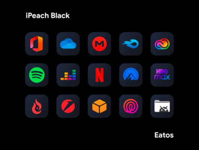 iPlum Black – Icon Pack 1.2.3 Apk for Android 4