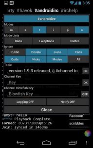 IRC for Android ™ 2.1.60 Apk for Android 3