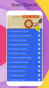 Learn JavaScript PRO : Offline Tutorial 1.0 Apk for Android 3