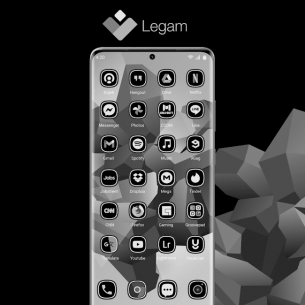 Legam – Black Icon Pack Amoled 4.4.1 Apk for Android 4