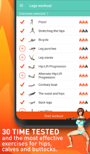 Legs workout – Calves, thighs lower body exercises 2.2.0 Apk for Android 3