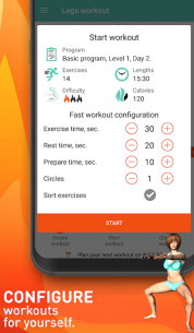 Legs workout – Calves, thighs lower body exercises 2.2.0 Apk for Android 5