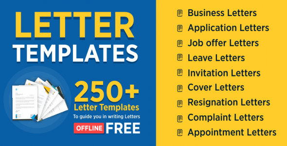 letter templates offline cover