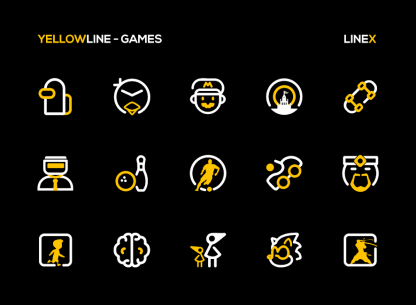 YellowLine Icon Pack : LineX (LimeLine) 3.5 Apk for Android 5