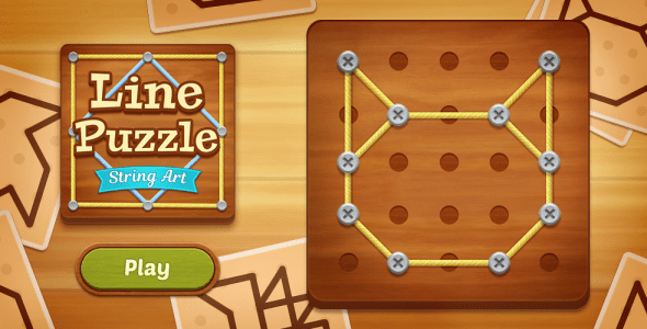 line puzzle string art cover