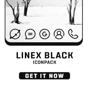 LineX Black Icon Pack 5.1 Apk for Android 5