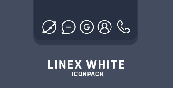 linex white icon pack cover