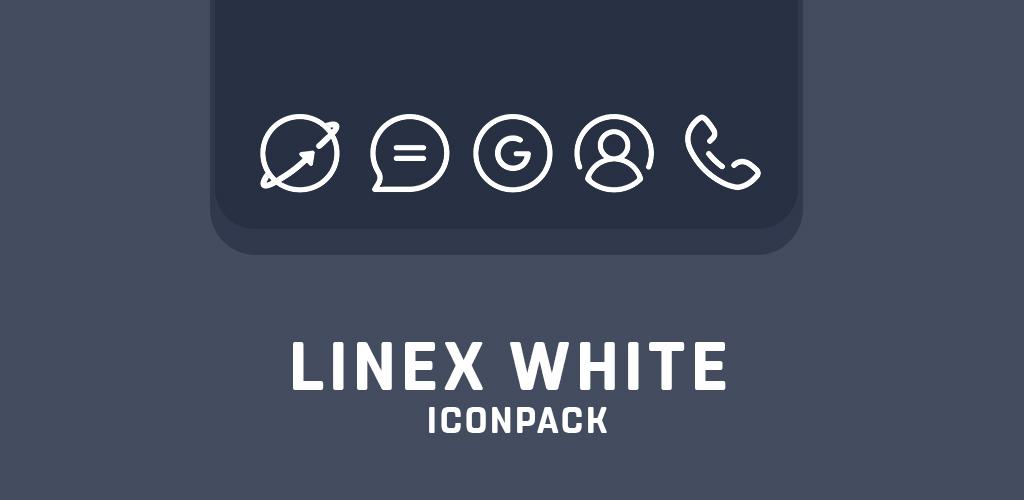 linex white icon pack cover