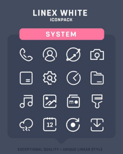 LineX White Icon Pack 4.3 Apk for Android 2