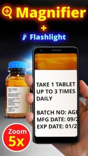 Magnifying Glass + Flashlight (PREMIUM) 1.9.6 Apk for Android 1