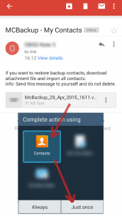 MCBackup – My Contacts Backup 2.1.3 Apk for Android 3