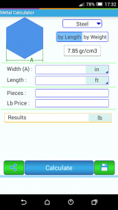 Metal Weight Calculator 6.00 Apk for Android 3