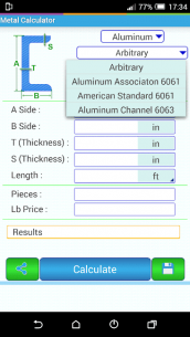 Metal Weight Calculator 6.00 Apk for Android 5