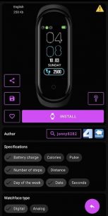 MiBand4 – WatchFace for Xiaomi Mi Band 4 1.6.0 Apk + Mod for Android 4