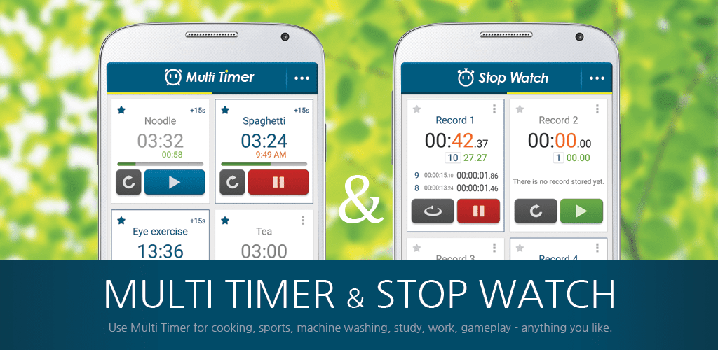 multi timer stopwatch android cover