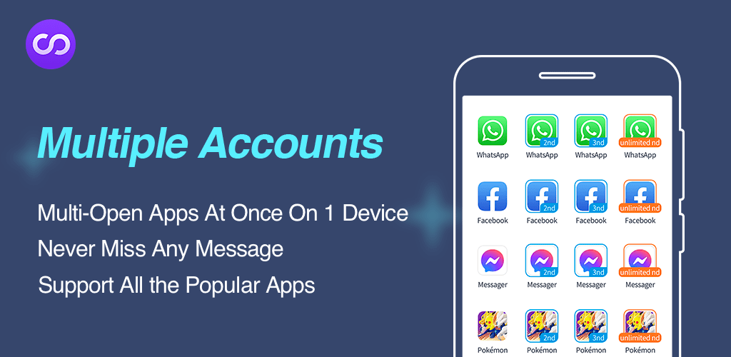 multiple accounts parallel app cover