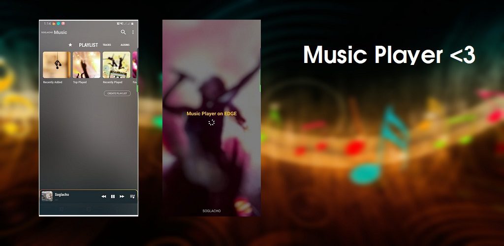 music player edge cover