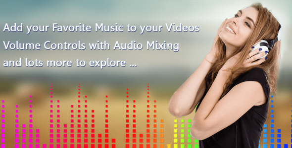 music video editor add audio cover