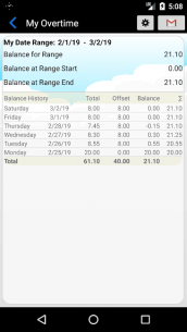 My Overtime – Time & Attendance tracking (FULL) 3.5.8 Apk for Android 4