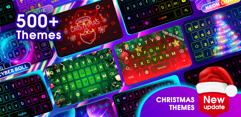 neon led keyboard cover