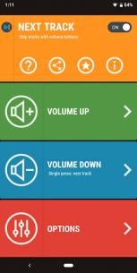 Next Track: Skip tracks with volume buttons 1.25 Apk for Android 5