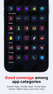 Nova Dark Icon Pack 6.7.5 Apk for Android 4