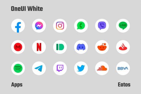OneUI 3 White – Round Icon Pack 3.4 Apk for Android 3