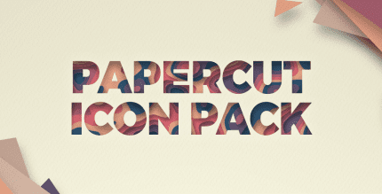 paper cut icon pack cover