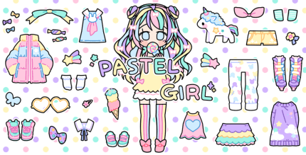 pastel girl android games cover